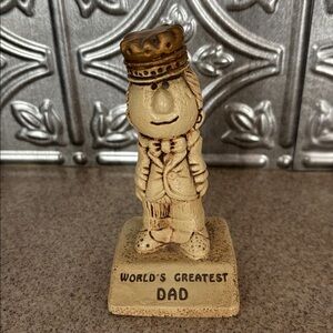 Vintage 1970 Paula “World’s Greatest Dad” Figurine